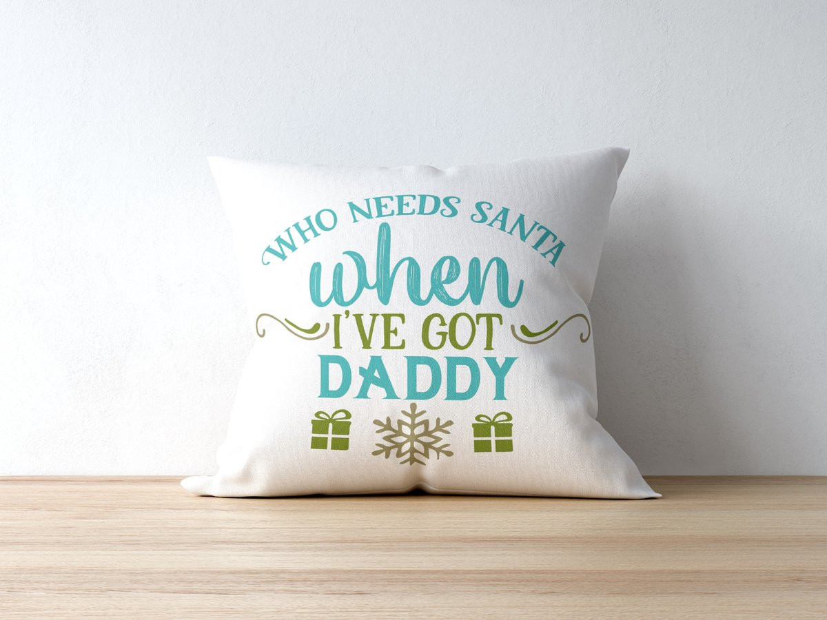 Grappig Kerstkussen Who Needs Santa - Leuke Feestdagen Woondecoratie - 40 x 40 cm