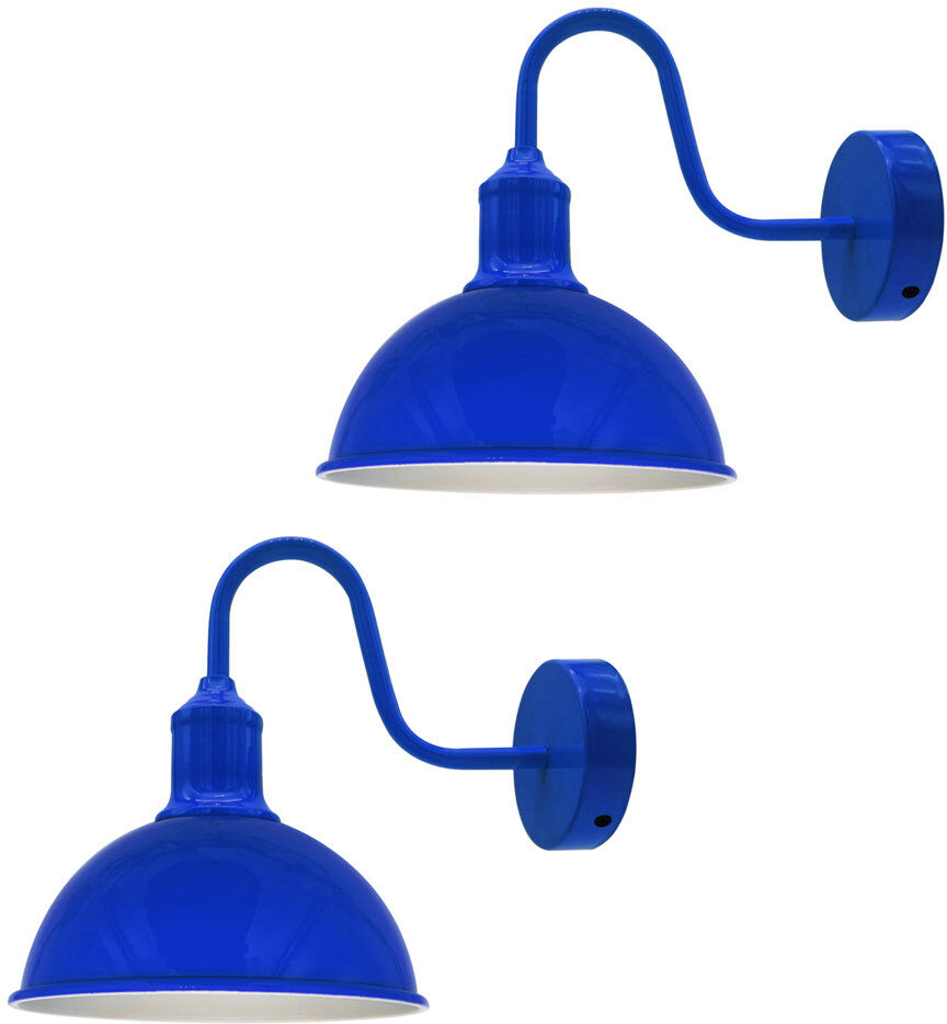 Breakwater Bay Foshee Armed Sconce Navy Blue/White 22cm H X 21cm W X 26cm D