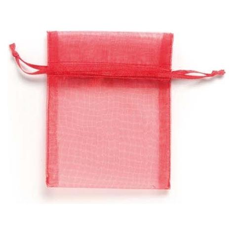 Glorex Organzasäckchen 8x10 cm 6St rot (63825066)