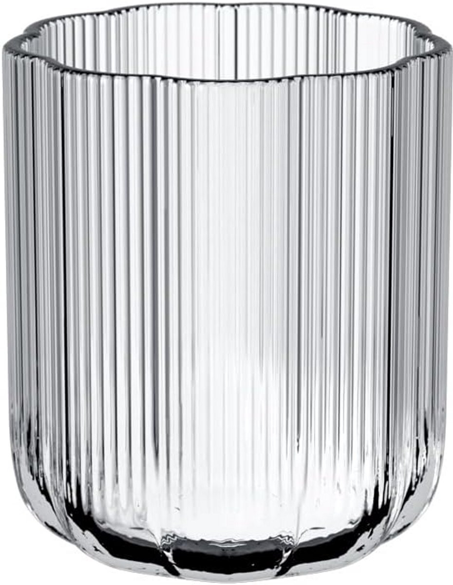 Mondgeblazen Glazen Vaas in Zachtgekleurd - Hoogte: 15 cm