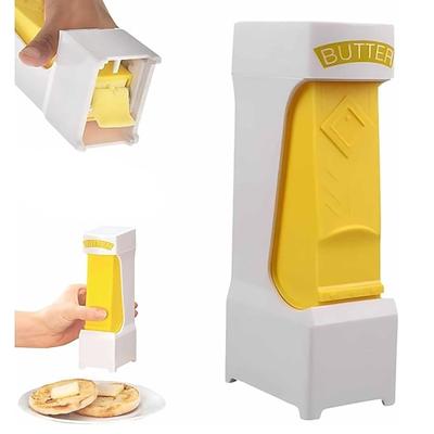 Butterschneider in Stabform, ABS, Butter-Käse-Spender mit einem Klick und Edelstahlklinge für die schnelle Zubereitung von Brot, Kuchen, Frühstück