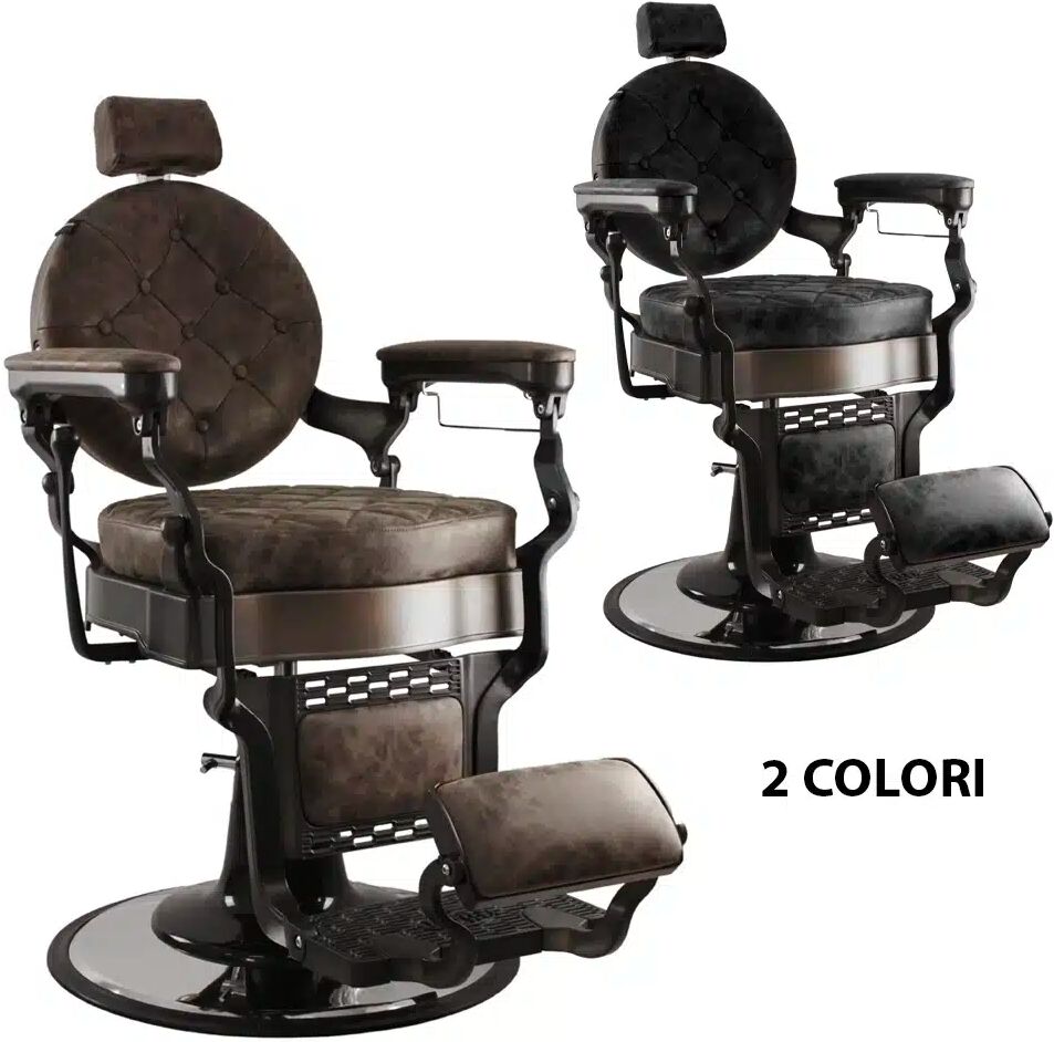 POLTRONA DA BARBIERE BARBER SHOP PER UOMO MARRONE