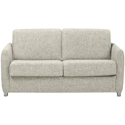 Betty Schlafsofa mit Faltbettfunktion Webstoff Betty , beige , Maße (cm): B: 162 H: 86 T: 97.0
