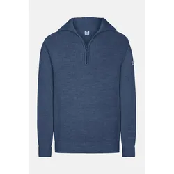 Troyer Merino Jeans Blau GOTS