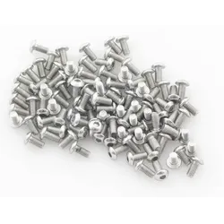 MakerBeam Schrauben, M3 Gewinde, für 15x15 Profile - Art: Linsenkopfschraube - Länge: 6 mm