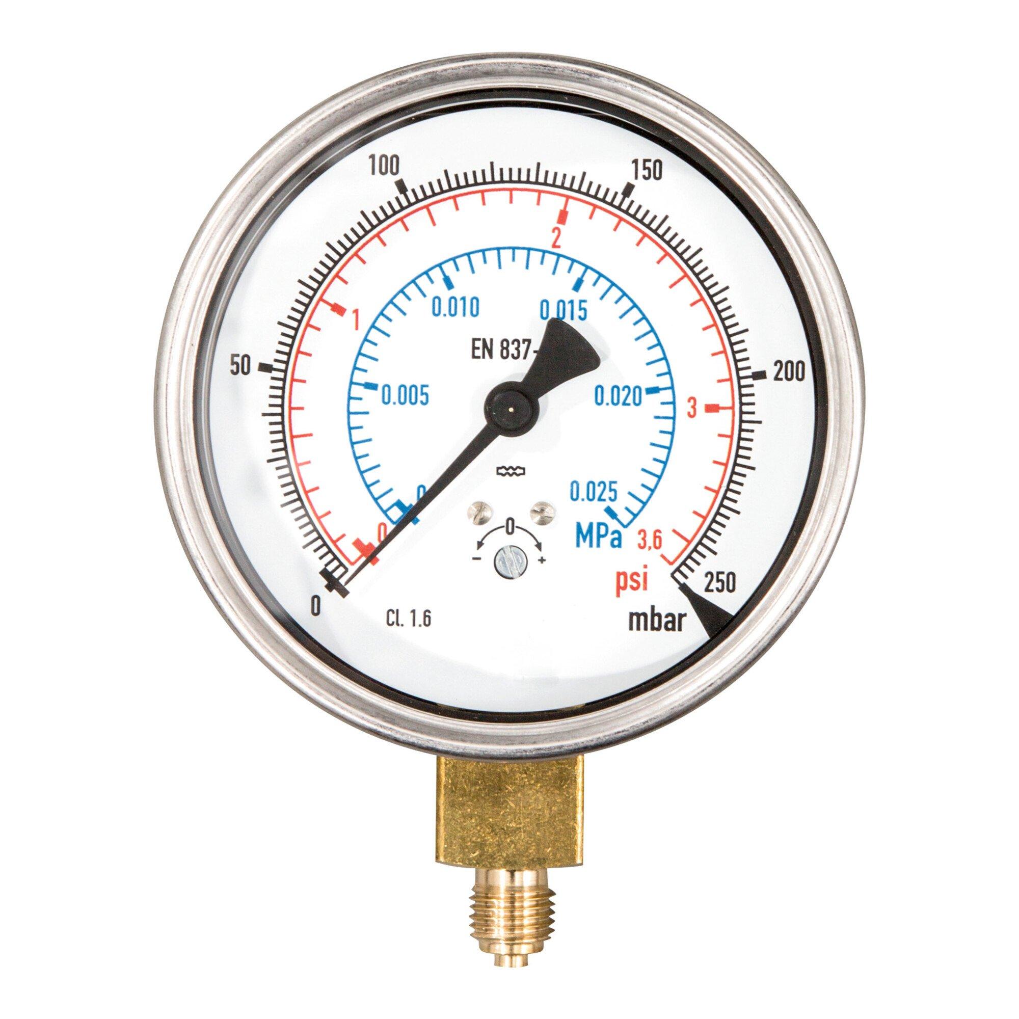 Roller Feinskaliertes Manometer p ≤ 250 mbar (047069)