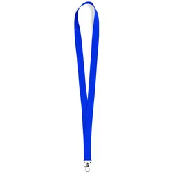 25x Kordel / Lanyard Blau mit drehbarem Metallhaken