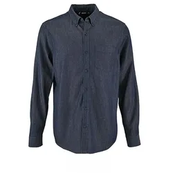 Herren Denim Hemd Barry | SOLO INVEST FRANCE SAS | Farbe: Denim Brut | L