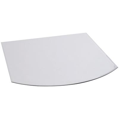 Bodenschutzplatte FIREFIX, transparent, B:100cm H:0,8mm L:120cm, Sicherheitsglas (ESG), Bodenschutzplatten, BxL: 100x120 cm, 8 mm, Segmentbogen