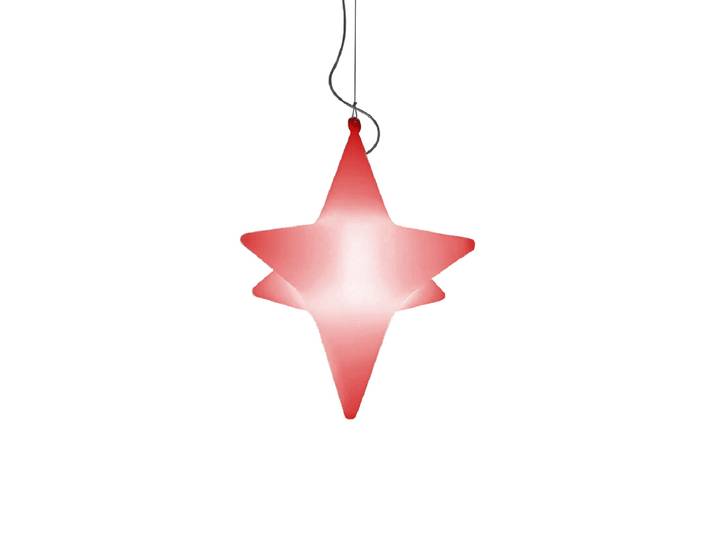 SLIDE lampe à suspension SIRIO (Rouge - Polyéthylène)