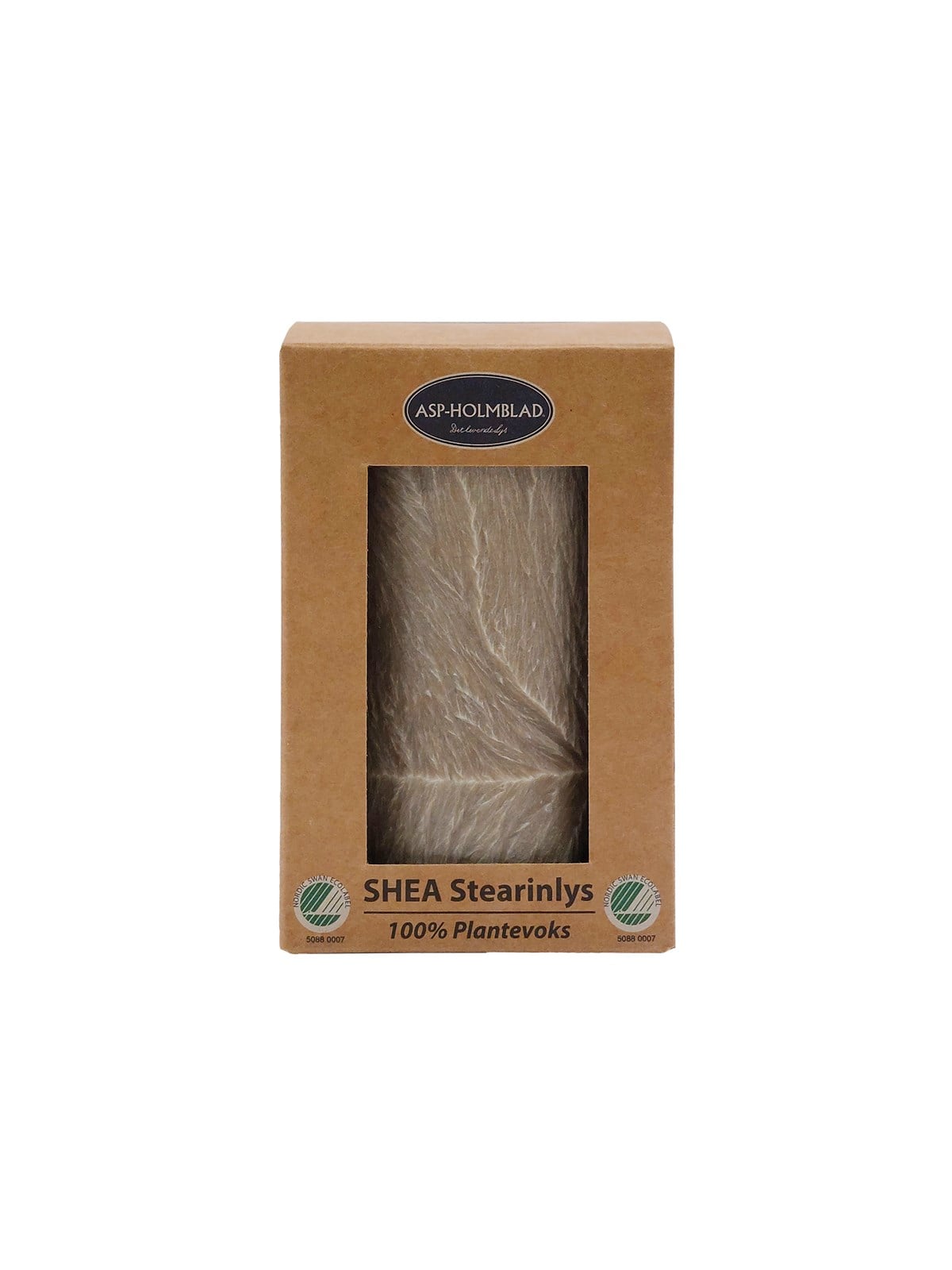 Asp-Holmblad Shea Stumpenkerze Khaki