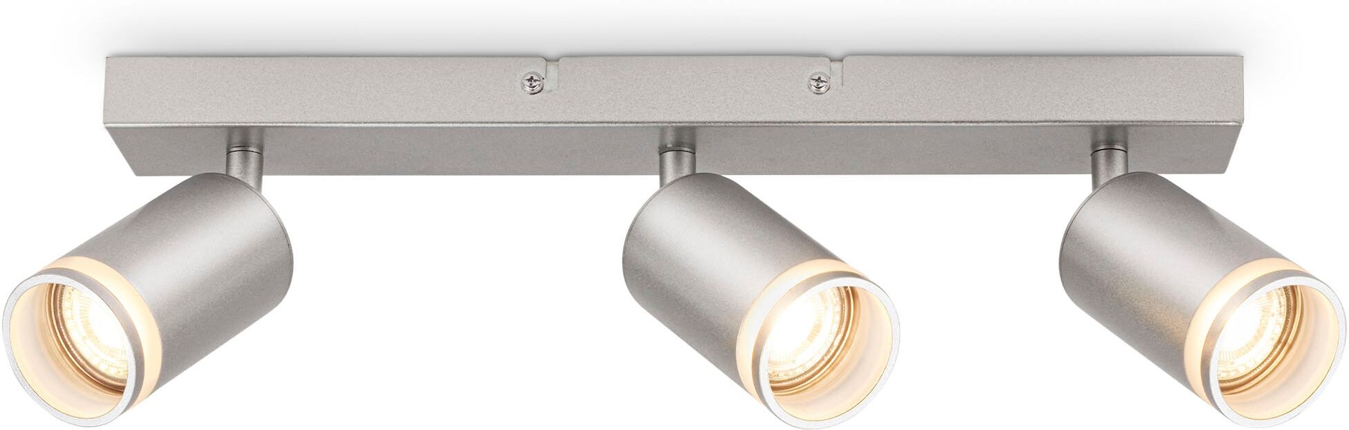 BRILONER LEUCHTEN Deckenleuchte "RUB Deckenleuchte", silber (weiß, neutral), Leuchten, Deckenleuchte