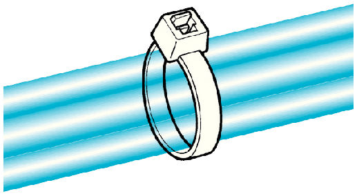 Hellermann Cable Ties 300 mm nero