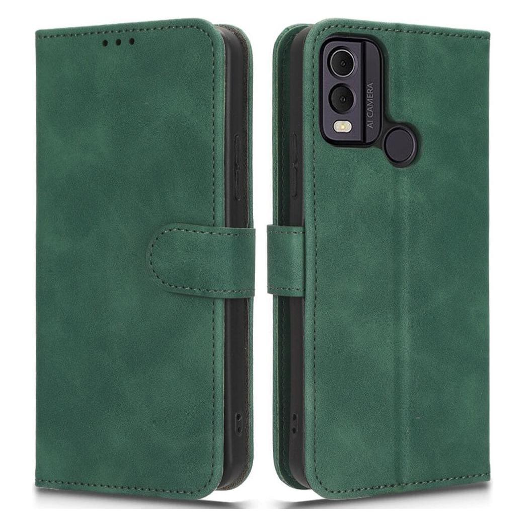 Cover-Discount Nokia C22 - Leder Etui Hülle grün (Nokia C22) (660138164C)