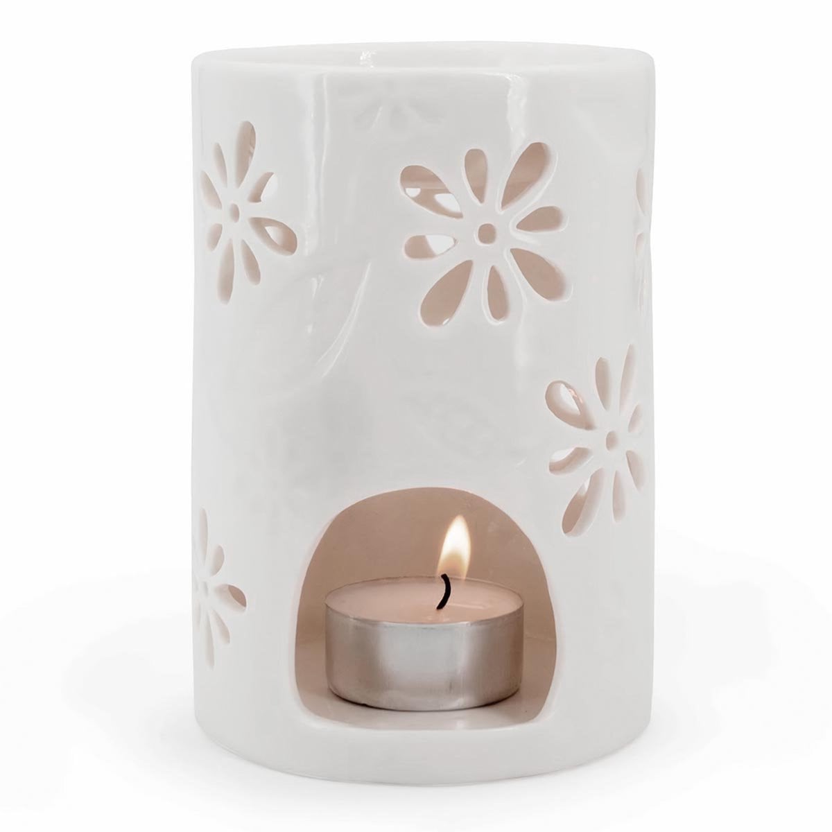 Candle-Brothers Geurlamp Nyl wit met theelicht