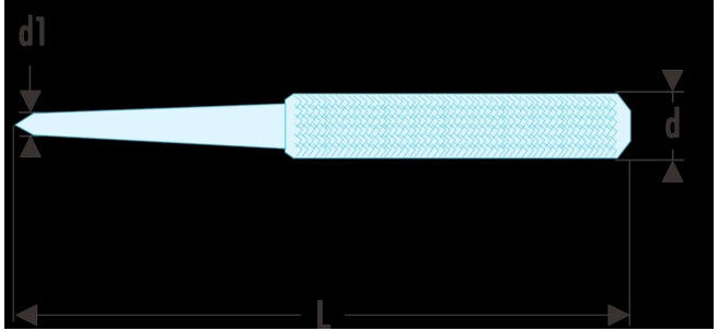 Facom Pointe à tracer de précision 4 mm (256.4)