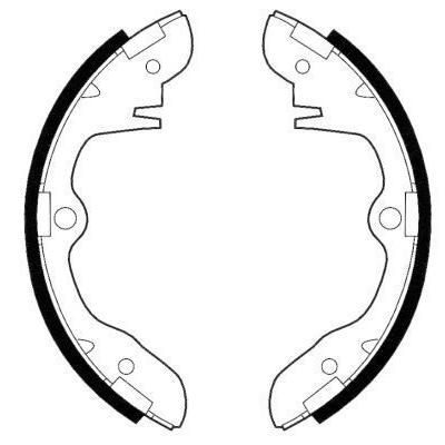 A.B.S. Bremsbackensatz 8524 für MAZDA ASIA MOTORS