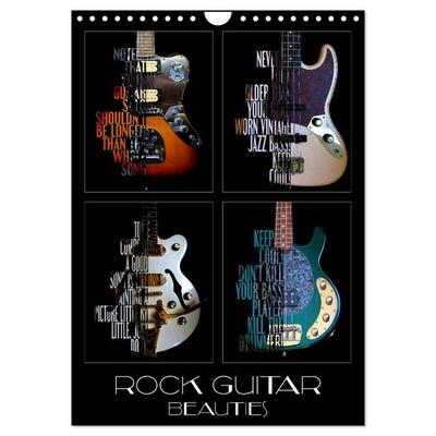 Rock Guitar Beauties (Wall Calendar 2027 DIN A4 portrait), CALVENDO 12 Month Wall Calendar