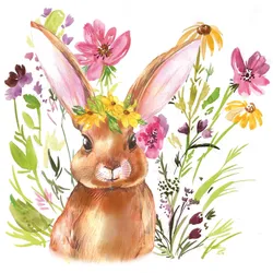 Ambiente, Servietten, Girl Bunny (20 Stk., 33 x 33 cm)