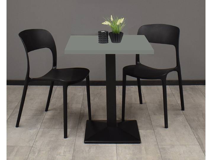 Table de bistrot Bakadi carrée 70 x 75 x 70cm Marron/Noir/Vert Mousse
