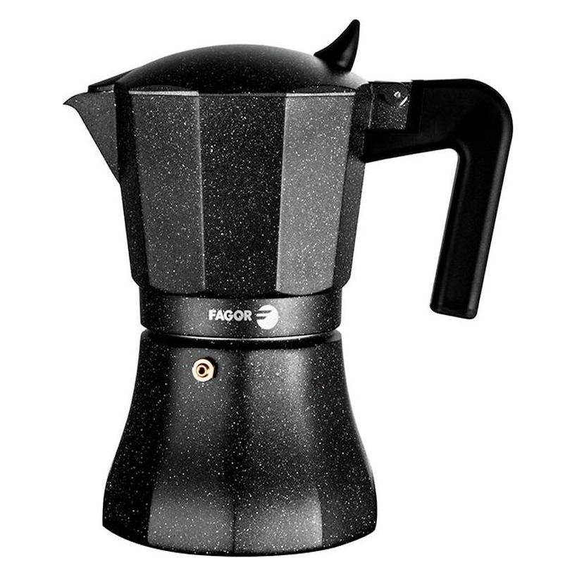 Fagor Italienische Kaffeemaschine TIRAMISU 6 Schwarz Aluminium (6 Tassen) (45288891)