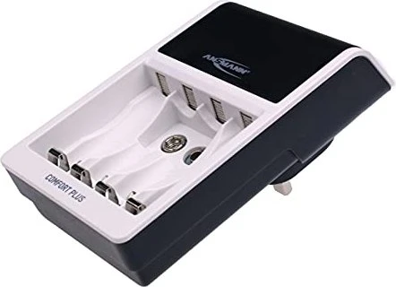 Ansmann 1001-0094 Comfort Plus Schnell-Ladegerät für NiMH Akkus, AA oder AAA