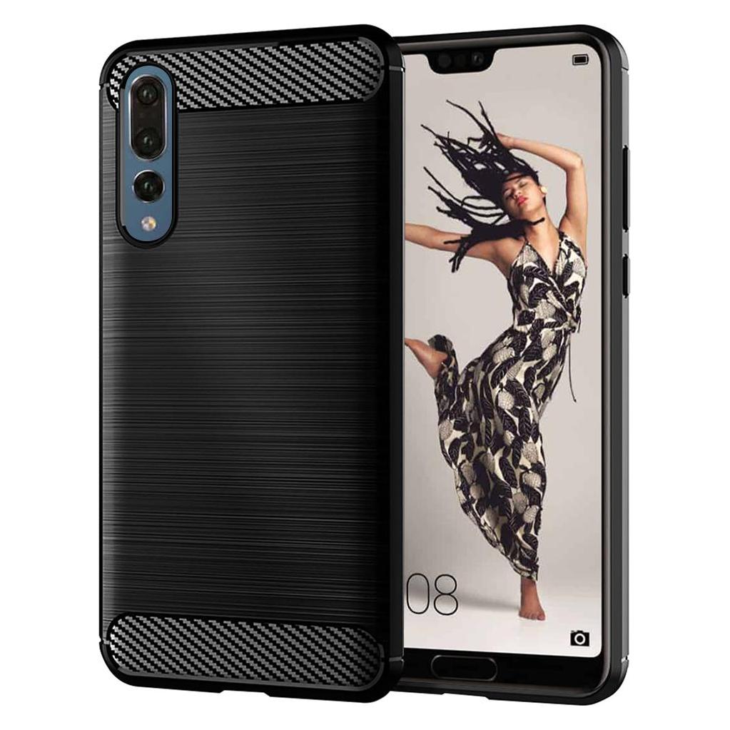 Techsuit - Carbon Silicone - Huawei P20 Pro - Black (Huawei P20 Pro) (56337610)