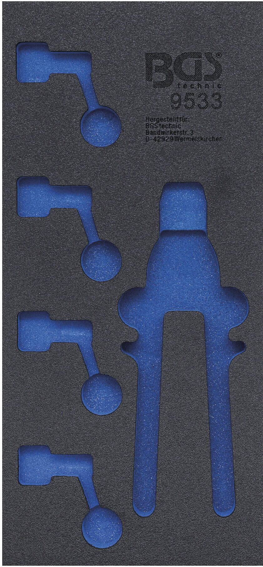 BGS Werkstattwageneinlage 1/3 leer für Art. 9533 ; BGS technic (9533-2)