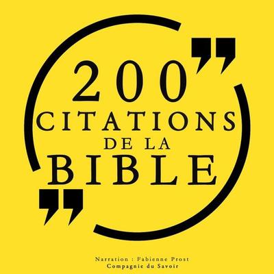 200 citations de la Bible - La Bible, Audio, 9782821111851