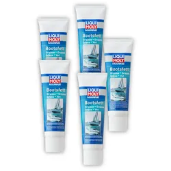 5x Schmiermittel LIQUI MOLY 25041 Marine Bootsfett Schmierung Schiff Boot 250g Tube