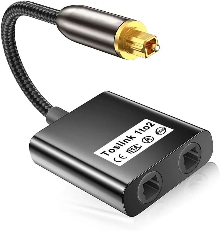 INF 0,25 m Audio Glasfaser Optischer Splitter - Dual Output Toslink Adapter