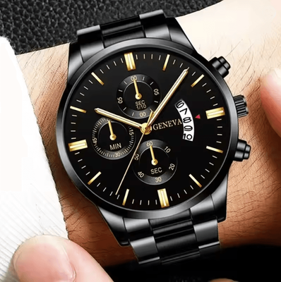 Inspire Essentials Stainless Steel Luxury Quartz Watch b
