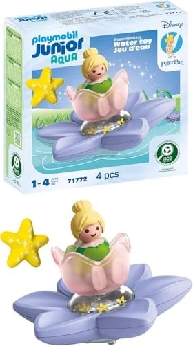 Playmobil 71772 JUNIOR & Disney: Tinker Bells magische Feen-Schwimmblume, 4 Stück
