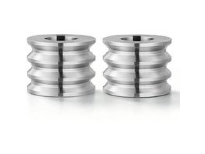 VEVOR Ersatzteile Zubehör für Walzwerk 2 Vierkantwalzen mit 3 Nut-Größen, Zubehör für Schmuck-DIY-Werkzeuge, Hochwertiger Legierter Stahl, zum Pressen von Duktilen Metallen wie Gold Silber Messing