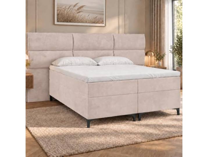 Best For Home Luxuriöses Boxspringbett Sapri mit großem Bettkasten und 2X Nachttisch – modernes Bett 140x200 mit viel Stauraum und hoher Schlafqualität - mit Lieferung