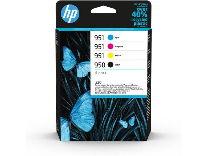 Pack de cartouches d'encre d'origine noir + 3 couleurs 950/951 HP