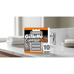 Gillette Contour Plus Ersatzklingen für Rasierer – 10 Klingen