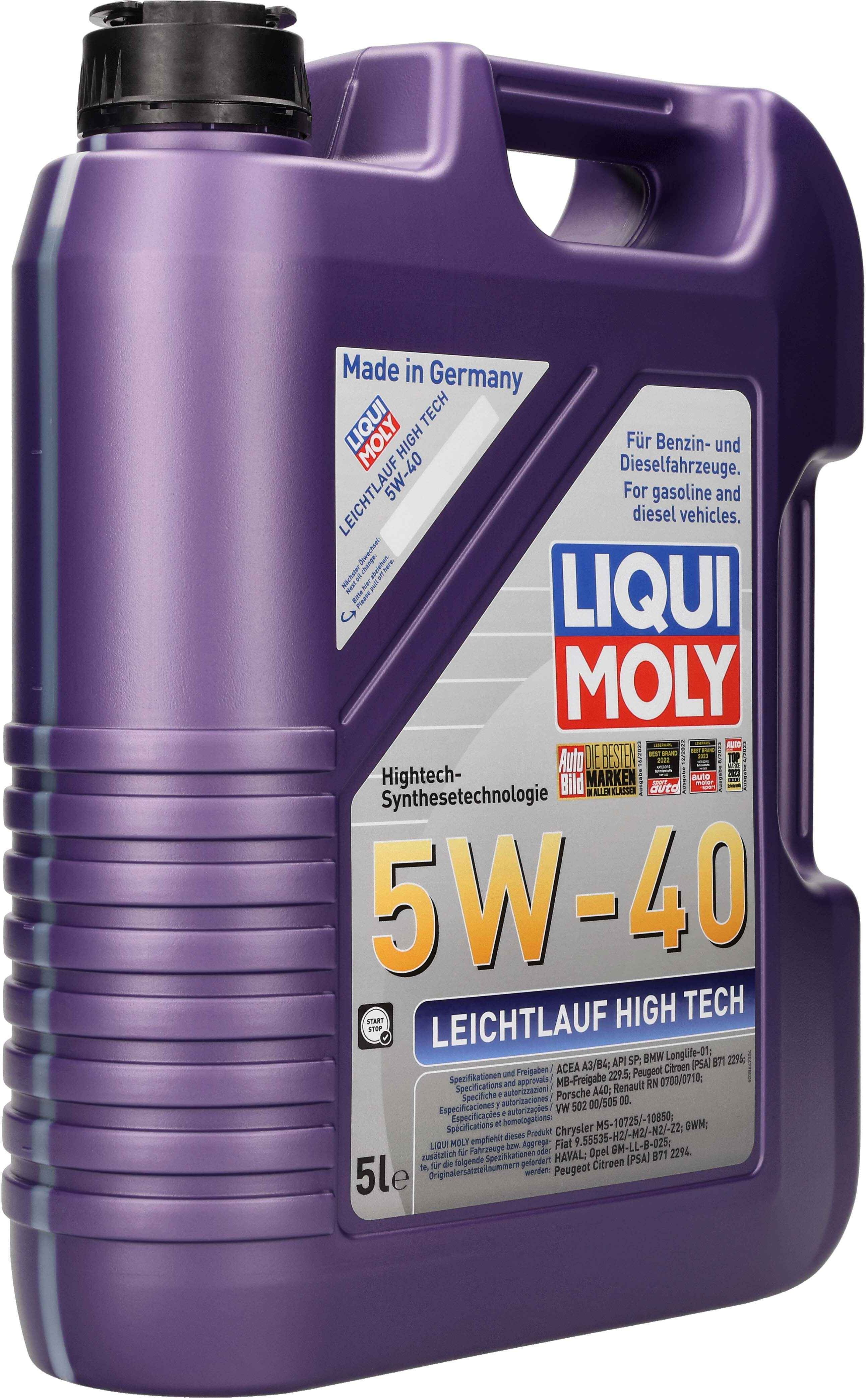 Liqui Moly Motoröl Leichtlauf High Tech 5w-40 [5 L] 3864 5l
