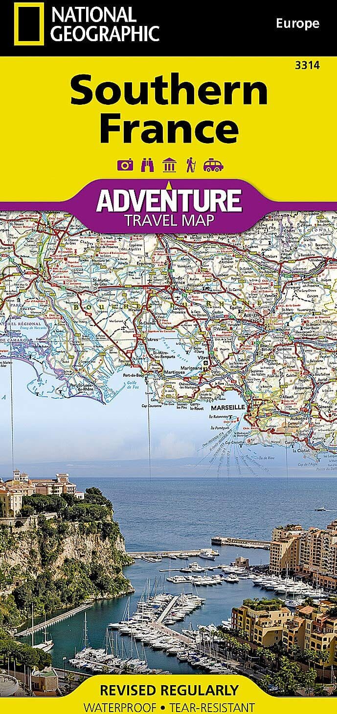 Carte routière - France Sud   National Geographic
