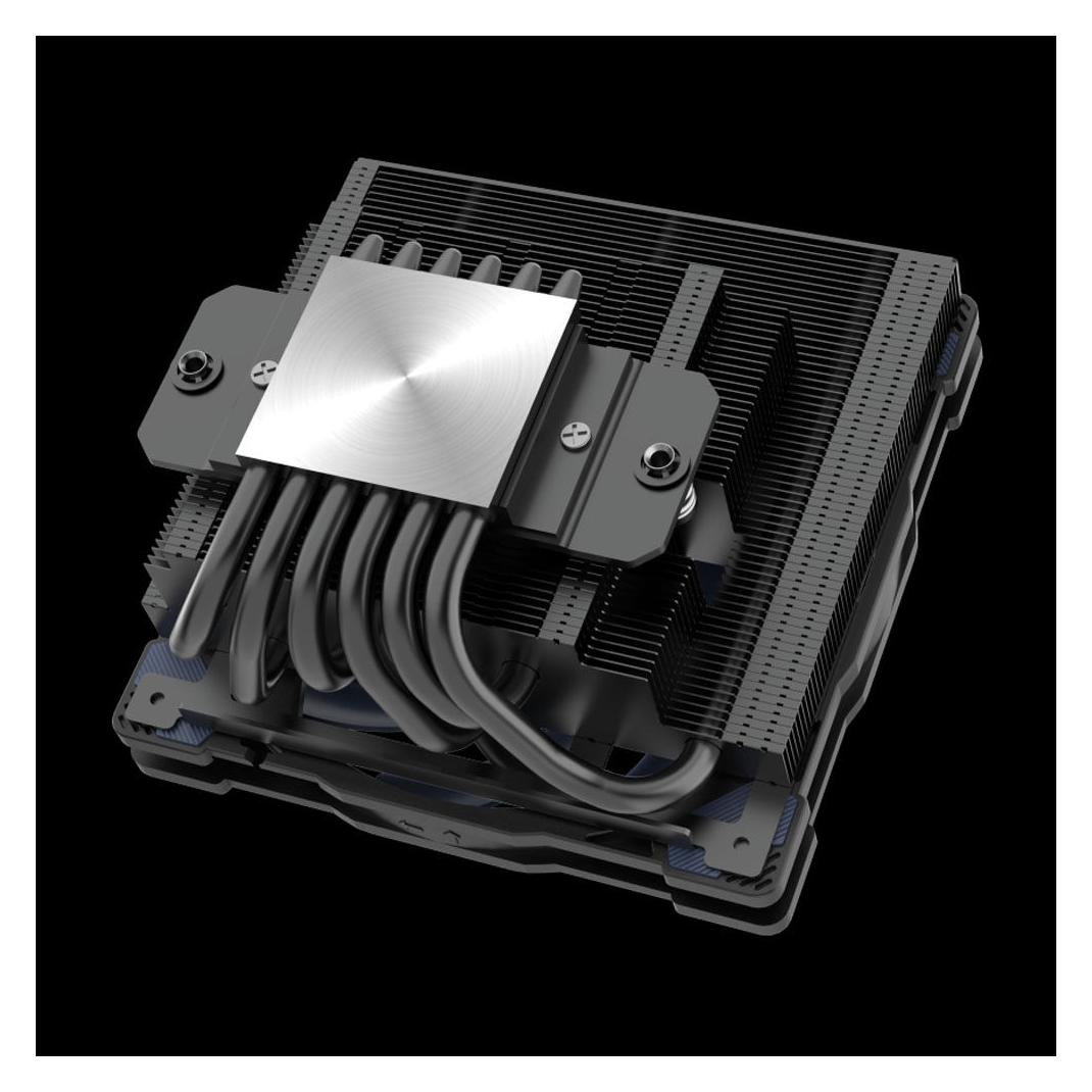 Akasa ALUCIA H6LS M2 CPU-Kühler - 120 mm, schwarz / blau (67.20 mm) (AK-CC4030HP01)