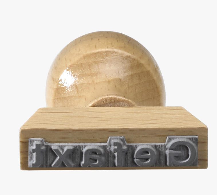 neutral Textstempel "GEFAXT" L251