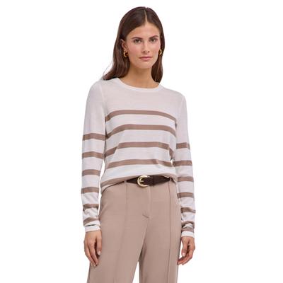 Strickpullover FALKE "Pure Merino Wool", Damen, Gr. XL, sesame (4399), Pullover Strickpullover