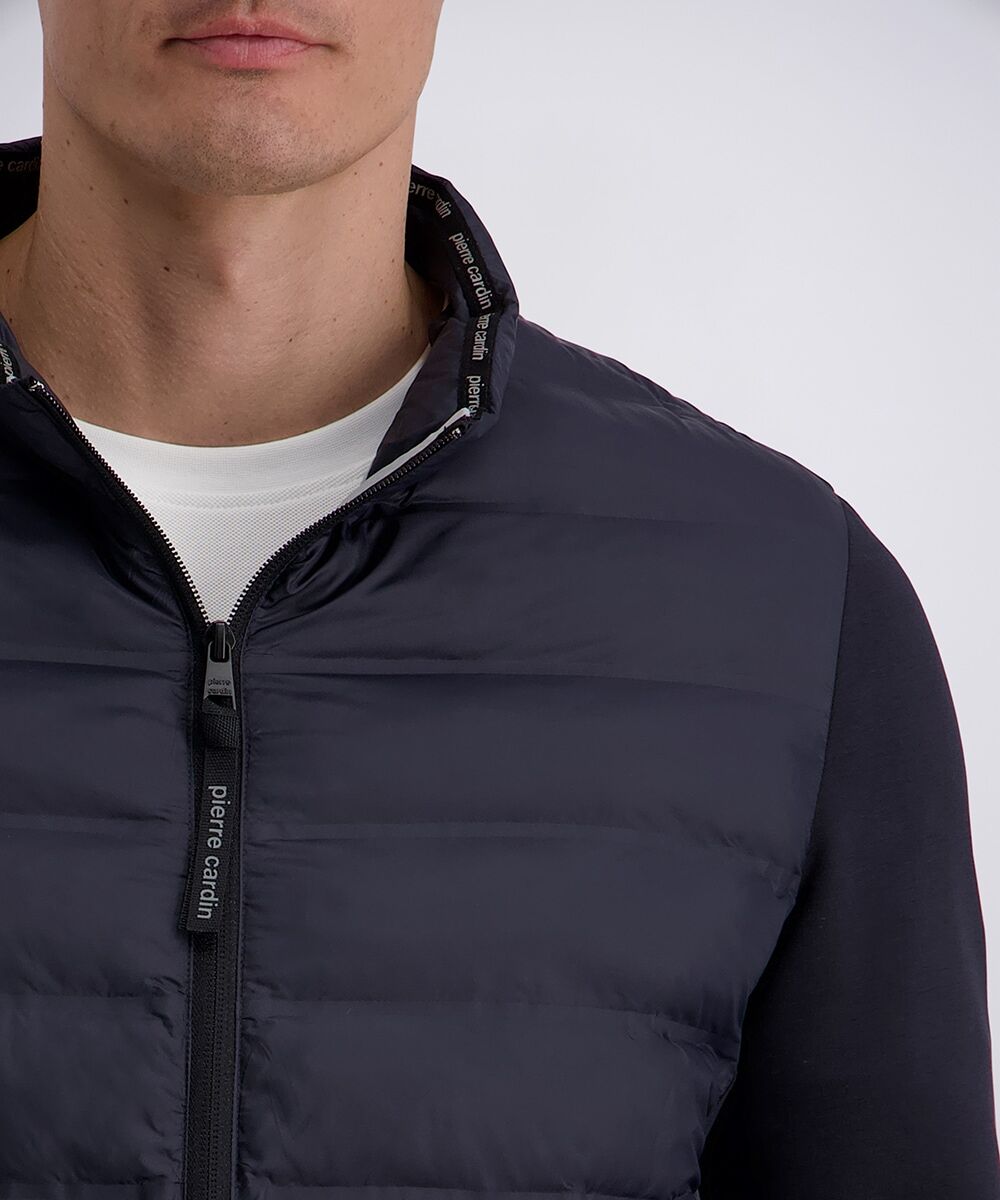 Steppjacke PIERRE CARDIN, Herren, Gr. 56, salute, Web, Obermaterial: 100% Polyester, unifarben, normal hüftlang, elastischer Bund, Jacken Steppjacke, Stepp- Jersey- Mix salute 56