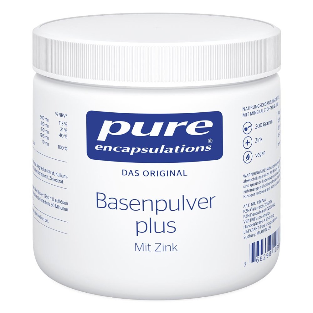 pro medico GmbH Pure Encapsulations Basenpulver plus 02260662
