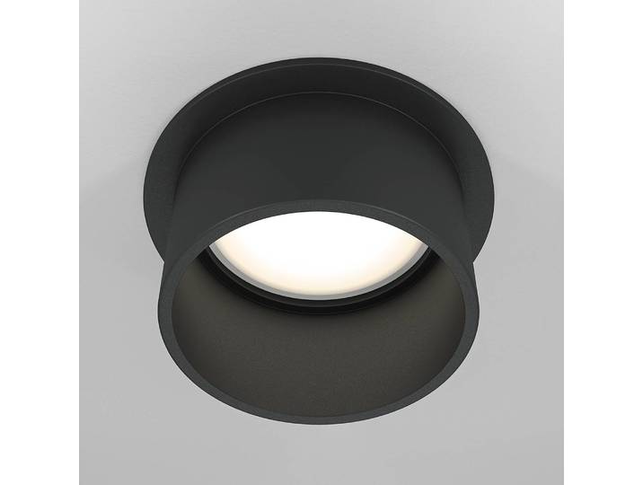 Einbauleuchte Reif Ø 7cm Schwarz Aluminium GU10