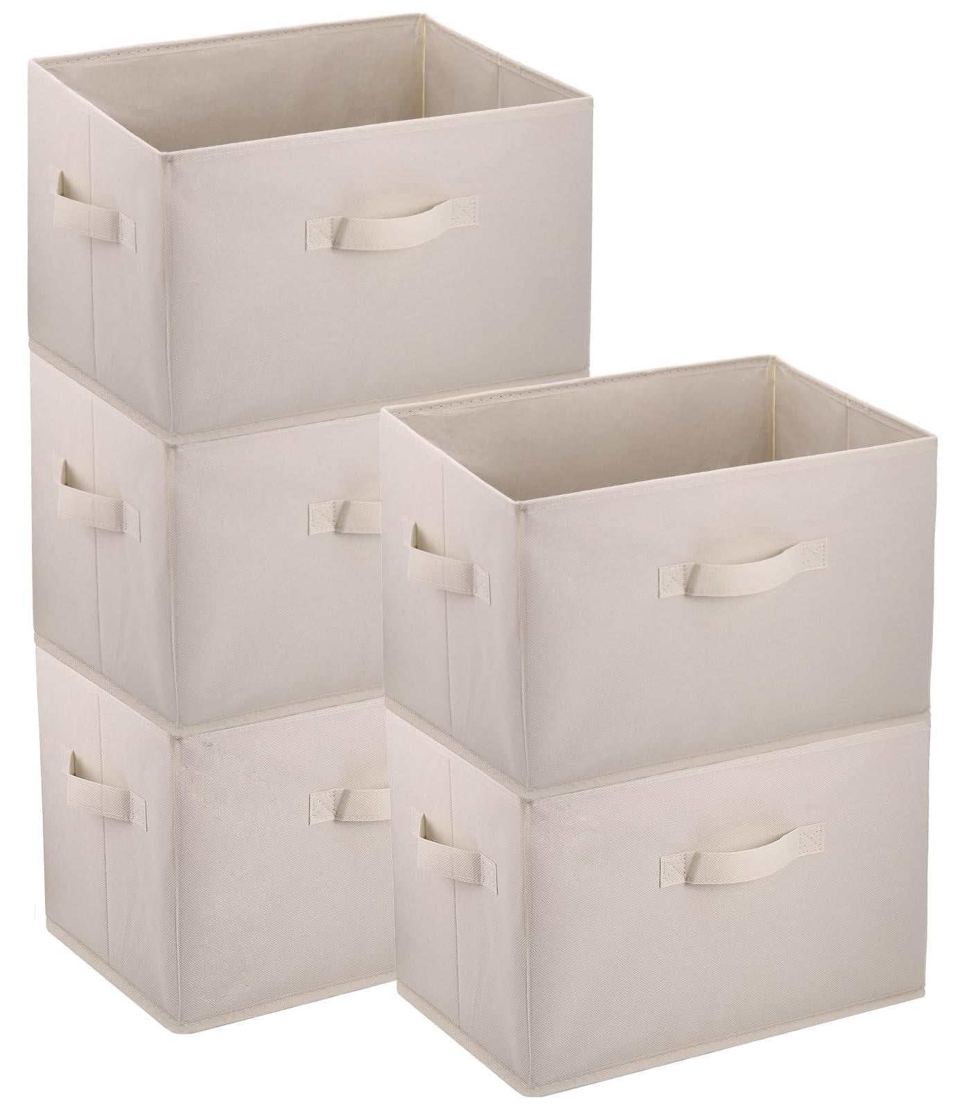 Set van 4 opvouwbare opbergboxen van textiel voor volwassenen