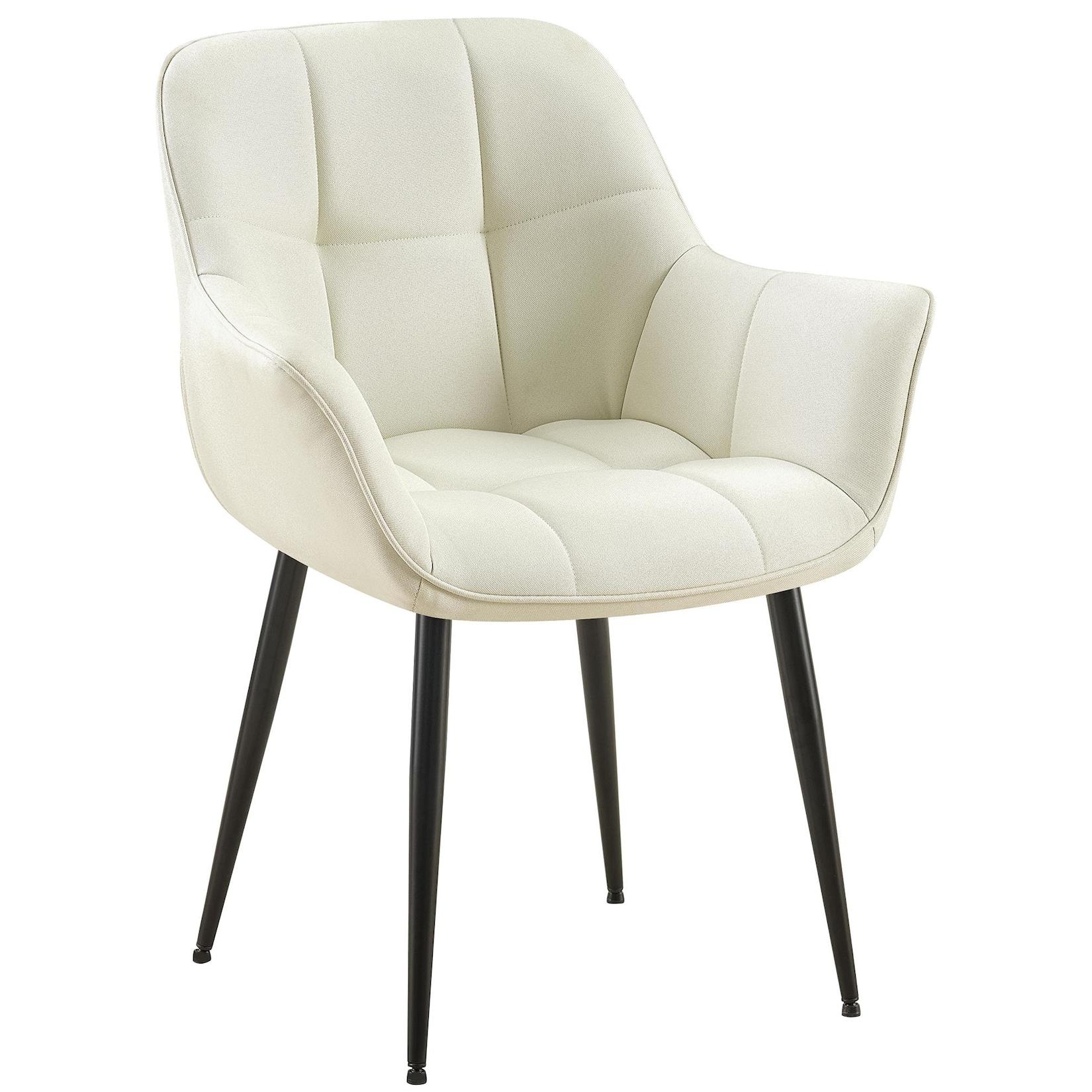 CLP Esszimmerstuhl Roseville Stoff Farbe: creme, Material: Stoff