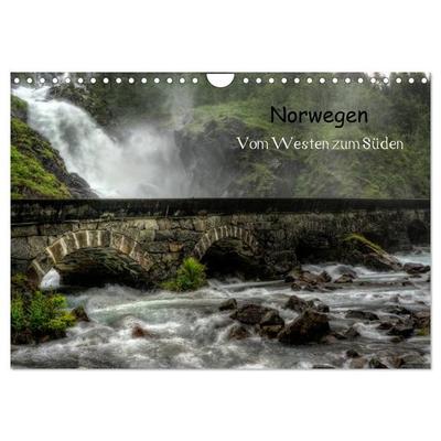 Norwegen - Vom Westen zum Süden (Wandkalender 2026 DIN A4 quer), CALVENDO Monatskalender