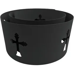 zaun|zu® Sichtschutzstreifen PREMIUM Halloween Grabsteine Anthrazit 2,55m