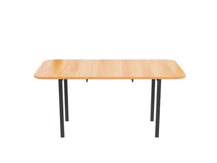 Flieks Esstisch Erweiterbar Natur 120-160x80cm Minimalistisch, Eichefarben, 80x75x160 cm, Esszimmer, Esstische